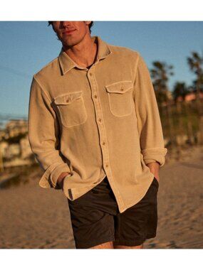 OUTERKNOWN chroma blanket shirt in clay size L